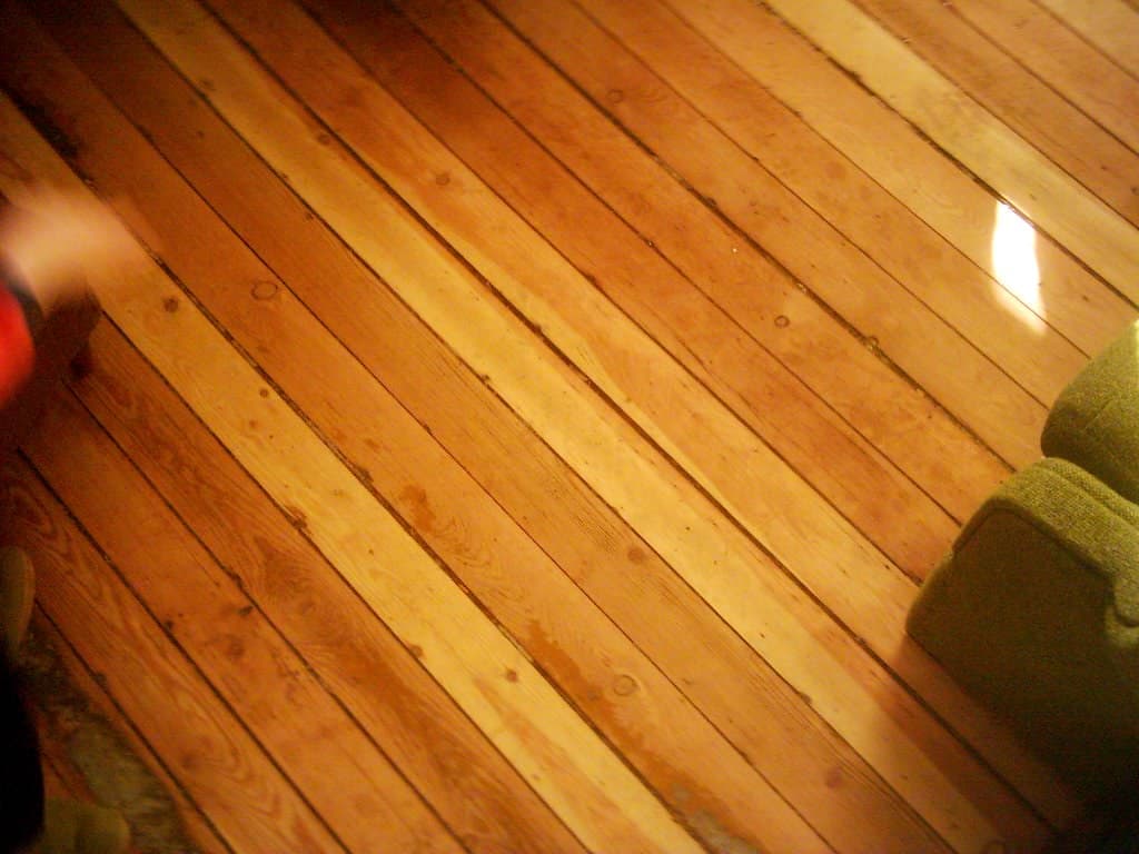Newly finished hardwood flooring, clean and free of construction dust